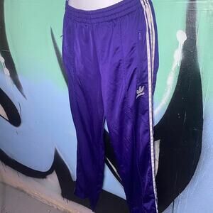 Rare y2k bright purple adidas pants
